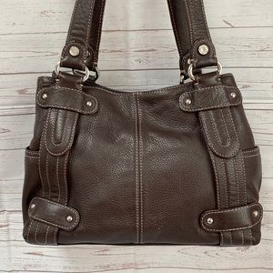 "Last price drop" Tignanello  Brown Leather Handbag